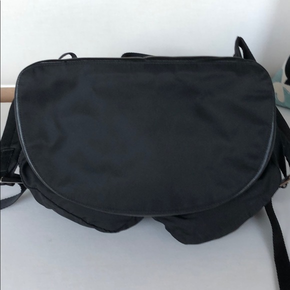 Prada V164 Unisex Nero Nylon / Leather Backpack main image 8